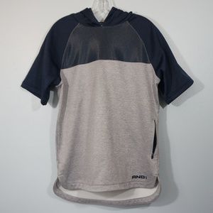 And1 Short Sleeve Hoodie Shirt Small